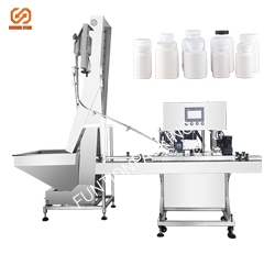 The round bottle labeling machine features of Shanghai Fangxing Machinery Manufacturing Co., Ltd.:  The overall material of the equipment is stainless steel and aluminum alloy, the mechanism design is stable and easy to operate, and the layout is beautifu